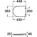 Roca A801E12001 ONA SUPRALIT®油壓式廁板